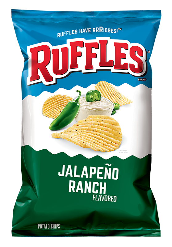 RUFFLES® Jalapeño Ranch Flavored Potato Chips Ruffles